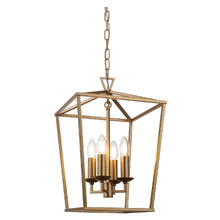 Panama Steel 4 Light Pendant